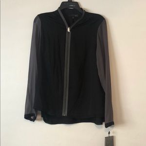 Elie Tahari sheer sweater